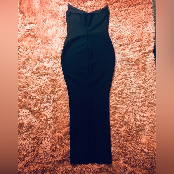 Layla Strapless Bodycon Maxi Bandage Dress in Black, Size M - Picture 12 of 14